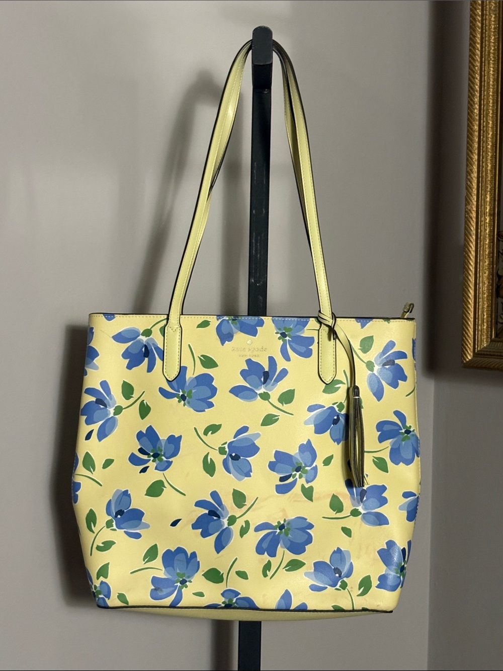 Kate Spade Smooth Leather Jana Garden Toss Tote